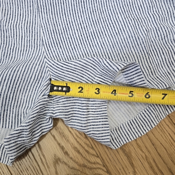Hard Tail Forever Buttoned Striped Seersucker Nautical Shorts Size Medium - Picture 7 of 11